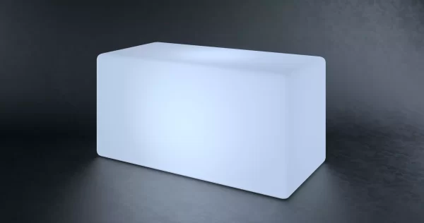 Puff Led Cubo 86cm- Locação